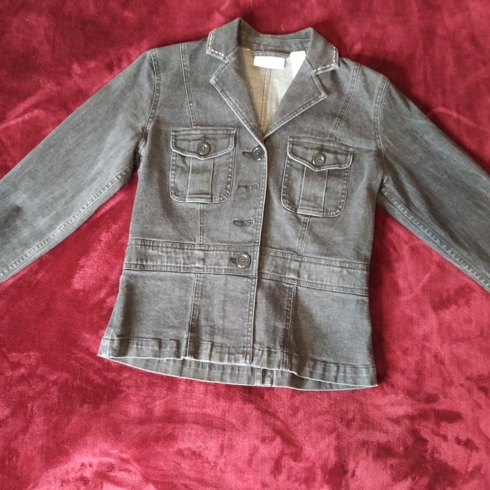 Gray Jean jacket